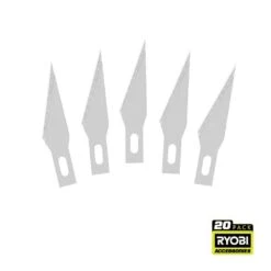 Ryobi #11 Steel Precision Hobby Knife Replacement Utility Knife Blades (20-Piece)