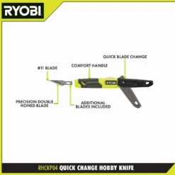 Ryobi Quick Change Hobby Knife (4-Pack) -Ryobi Store ryobi knife sets rhckp04 4 40 1000