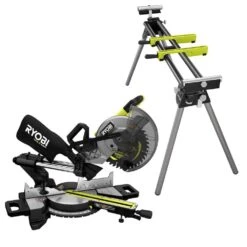 Ryobi ONE+ HP 18V Brushless Cordless 10 In. Sliding Compound Miter Saw (Tool Only) With Foldable Miter Saw QUICKSTAND