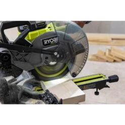 Ryobi ONE+ HP 18V Brushless Cordless 10 In. Sliding Compound Miter Saw (Tool Only) With SPEED BENCH Mobile Workstation -Ryobi Store ryobi miter saws pblms01b stm202 c3 1000