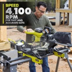 Ryobi ONE+ HP 18V Brushless Cordless 10 In. Sliding Compound Miter Saw Kit With 4.0 Ah HIGH PERFORMANCE Battery And Charger 15 Ryobi ONE+ HP 18V Brushless Cordless 10 In. Sliding Compound Miter Saw Kit With 4.0 Ah HIGH PERFORMANCE Battery And Charger -Ryobi Store ryobi miter saws pblms01k 77 1000