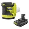 Ryobi ONE+ 18V Cordless 5 In. Random Orbit Sander With ONE+ 18V 2.0 Ah Lithium-Ion Battery