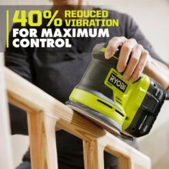 Ryobi ONE+ 18V Cordless 5 In. Random Orbit Sander Kit With 4.0 Ah Battery And Charger -Ryobi Store ryobi orbital sanders pcl406k1 1d 1000
