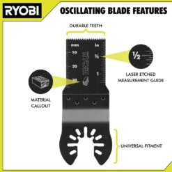 Ryobi Oscillating Multi-Tool Blade Set (40-Piece) -Ryobi Store ryobi oscillating tool attachments a244001 40 1000