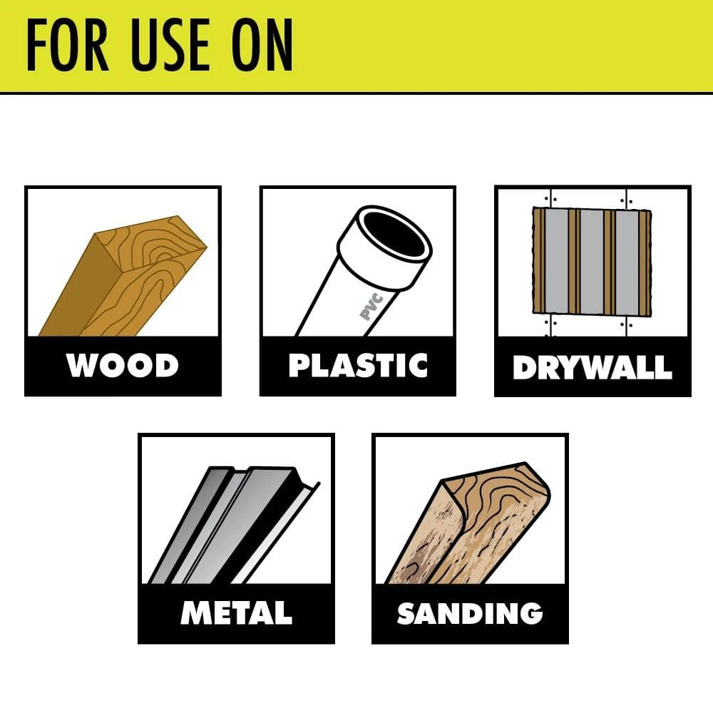 Ryobi ONE+ HP 18V Brushless Cordless Oscillating Multi-Tool (Tool Only) With 4-Piece Wood And Metal Blade Set 11 Ryobi ONE+ HP 18V Brushless Cordless Oscillating Multi-Tool (Tool Only) With 4-Piece Wood And Metal Blade Set - Image 11