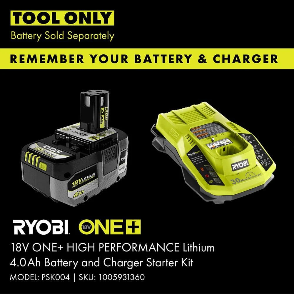 Ryobi ONE+ HP 18V Brushless Cordless Oscillating Multi-Tool (Tool Only) With 4-Piece Wood And Metal Blade Set 13 Ryobi ONE+ HP 18V Brushless Cordless Oscillating Multi-Tool (Tool Only) With 4-Piece Wood And Metal Blade Set - Image 13