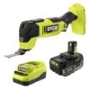 Ryobi ONE+ HP 18V Brushless Cordless Oscillating Multi-Tool With 4.0 Ah HIGH PERFORMANCE EDGE Battery And Charger