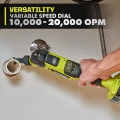 Ryobi ONE+ HP 18V Brushless Cordless Oscillating Multi-Tool With 4.0 Ah HIGH PERFORMANCE EDGE Battery And Charger -Ryobi Store ryobi oscillating tools pblmt51b pbp1104 pcg002 77 1000