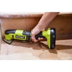 Ryobi ONE+ 18V Cordless Oscillating Multi-Tool Kit With 2.0 Ah Battery, Charger, And 4-Piece Wood Oscillating Blade Set -Ryobi Store ryobi oscillating tools pcl430k1 a24401 1f 1000