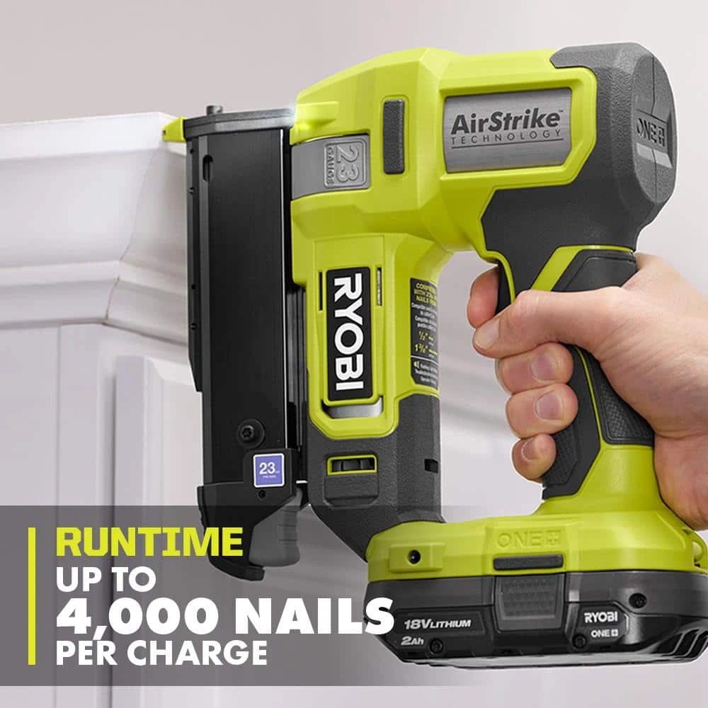 Ryobi ONE+ 18V Cordless Airstrike 23-Gauge Pin Nailer (Tool Only) 3 Ryobi ONE+ 18V Cordless Airstrike 23-Gauge Pin Nailer (Tool Only) - Image 3
