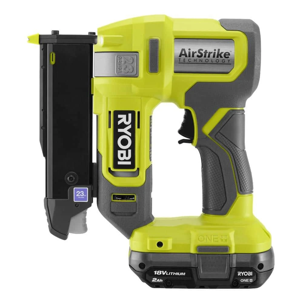 Ryobi ONE+ 18V Cordless Airstrike 23-Gauge Headless Pin Nailer Kit With 2.0 Ah Battery And Charger 8 Ryobi ONE+ 18V Cordless Airstrike 23-Gauge Headless Pin Nailer Kit With 2.0 Ah Battery And Charger - Image 8