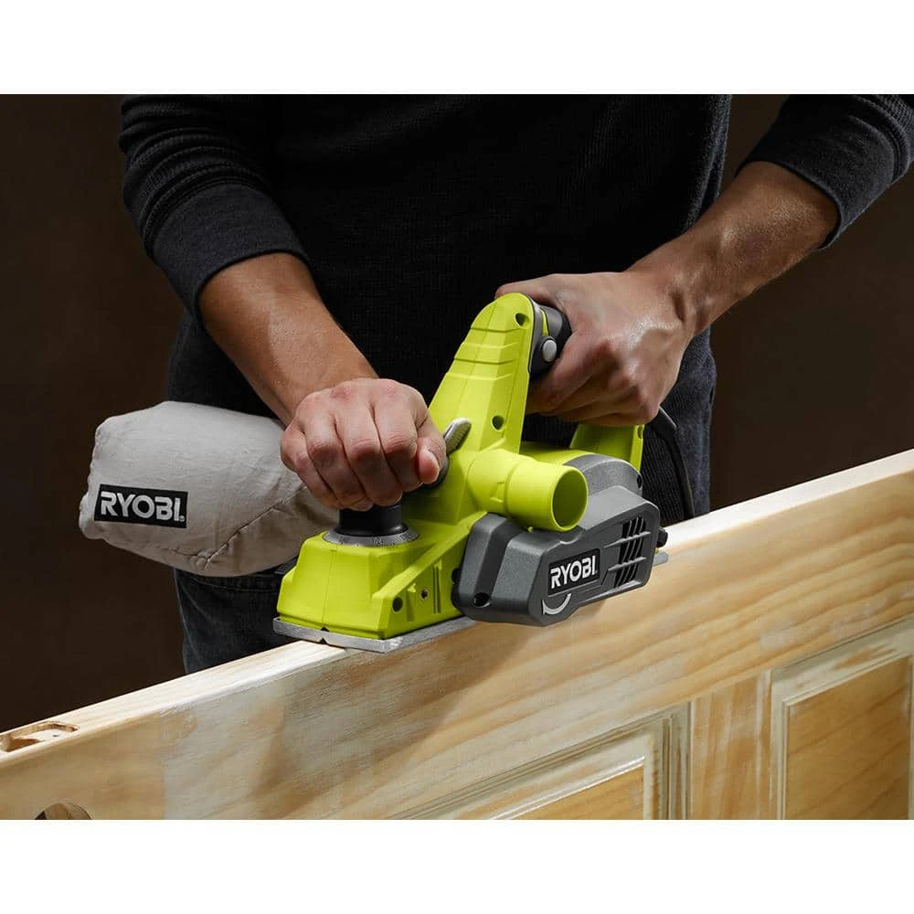 Ryobi 6 Amp Corded 3-1/4 In. Hand Planer With Dust Bag 2 Ryobi 6 Amp Corded 3-1/4 In. Hand Planer With Dust Bag - Image 2