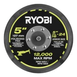 Ryobi 5 In. Backer Pad 8 Ryobi 5 In. Backer Pad -Ryobi Store ryobi polishing pads a38da101 40 1000
