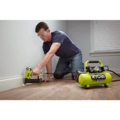 Ryobi ONE+ 18V Cordless 1 Gal. Portable Air Compressor And 2.0 Ah Compact Battery And Charger Starter Kit -Ryobi Store ryobi portable air compressors p739 psk005 4f 1000