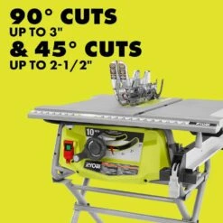 Ryobi 15 Amp 10 In. Compact Portable Corded Jobsite Table Saw With Folding Stand -Ryobi Store ryobi portable table saws rts12 a0 1000
