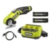 Ryobi USB Lithium Power Cutter Kit With 2 Ah USB Lithium Battery, Charging Cable, 3 Ah Battery, And USB Lithium 3-Port Charger