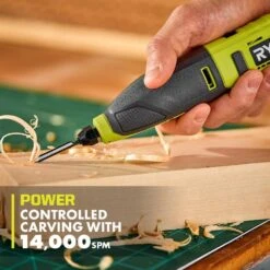 Ryobi USB Lithium 4-Tool Hobby Combo Kit With Cutter, Rotary Tool, Carver, Glue Pen, Batteries, And USB Charging Cable -Ryobi Store ryobi power cutting tools fvh100k2 1f 1000
