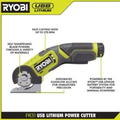 Ryobi USB Lithium 4-Tool Hobby Combo Kit With Cutter, Rotary Tool, Carver, Glue Pen, Batteries, And USB Charging Cable -Ryobi Store ryobi power cutting tools fvh100k2 a0 1000