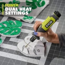 Ryobi USB Lithium Hot Wire Foam Cutter Kit With 2.0 Ah Battery, Charging Cable, And USB Lithium 3.0 Ah Battery -Ryobi Store ryobi power cutting tools fvh64k fvb03 66 1000