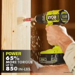 Ryobi ONE+ HP 18V Brushless Cordless 1/2 In. Drill/Driver Kit With 4.0 Ah Battery, Charger, And Bag -Ryobi Store ryobi power drills pbldd02k1 1d 1000