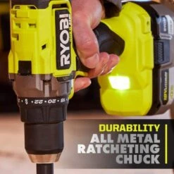 Ryobi ONE+ HP 18V Brushless Cordless 1/2 In. Drill/Driver Kit With 4.0 Ah Battery, Charger, And Bag -Ryobi Store ryobi power drills pbldd02k1 c3 1000