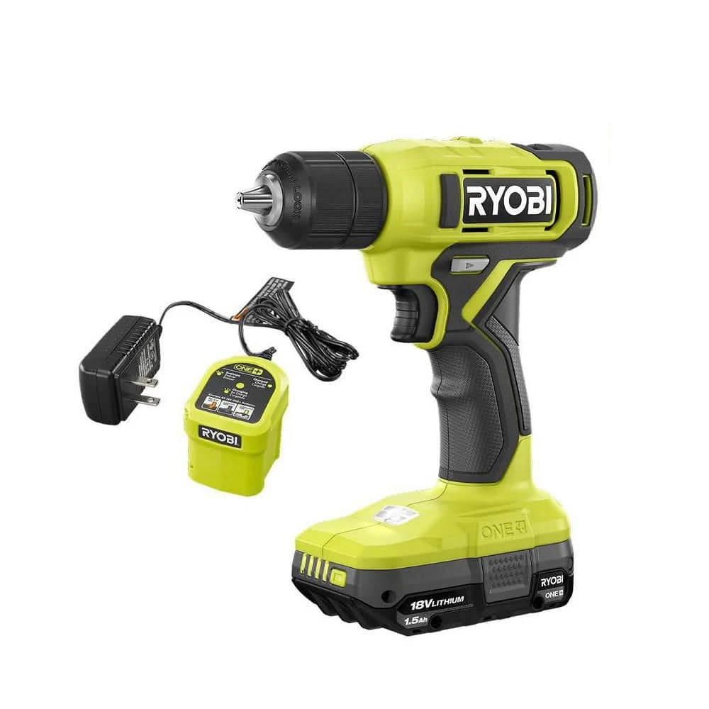 Ryobi ONE+ 18V Cordless 3/8 In. Drill/Driver Kit With 1.5 Ah Battery And Charger 1 Ryobi ONE+ 18V Cordless 3/8 In. Drill/Driver Kit With 1.5 Ah Battery And Charger