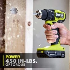 Ryobi ONE+ HP 18V Brushless Cordless Compact Drill/Driver Kit With 18V 2.0 Ah HIGH PERFORMANCE Battery And Charger -Ryobi Store ryobi power drills psbdd02k 77 1000