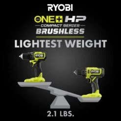 Ryobi ONE+ HP 18V Brushless Cordless Compact 1/2in. Drill/Driver Kit With (2) 1.5 Ah Batteries And Charger -Ryobi Store ryobi power drills psbdd02k2 1d 1000