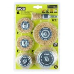 Ryobi Wire Wheel Assortment Set (6-Piece) -Ryobi Store ryobi power sander accessories a72601 77 1000