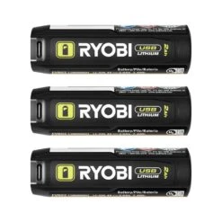 Ryobi USB Lithium 2.0 Ah Lithium Rechargeable Battery (3-Pack)