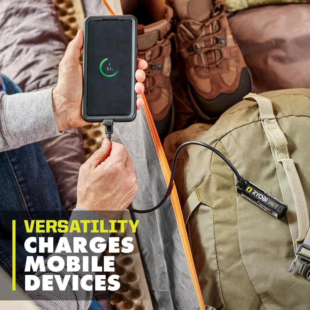 Ryobi USB Lithium 3.0 Ah Lithium-Ion Rechargeable Battery (2-Pack) With USB Lithium 3-Port Charger 5 Ryobi USB Lithium 3.0 Ah Lithium-Ion Rechargeable Battery (2-Pack) With USB Lithium 3-Port Charger - Image 5