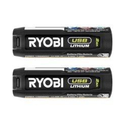 Ryobi USB Lithium 2.0 Ah Rechargeable Batteries (2-Pack)