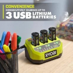 Ryobi USB Lithium 3-Port Charger With USB Lithium 3.0 Ah Lithium-Ion Rechargeable Battery 17 Ryobi USB Lithium 3-Port Charger With USB Lithium 3.0 Ah Lithium-Ion Rechargeable Battery -Ryobi Store ryobi power tool batteries fvch01 fvb03 1d 1000