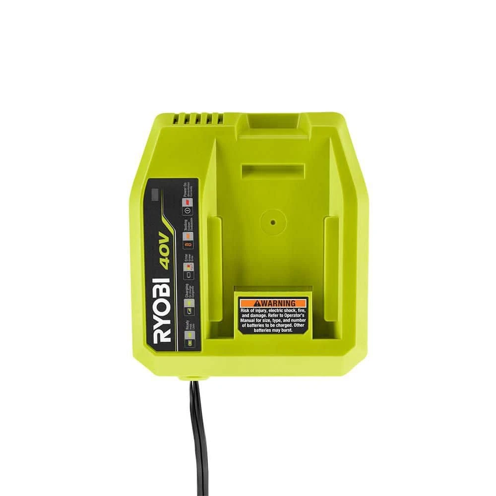 Ryobi 40V Lithium-Ion (2) 4.0 Ah Battery/4A Fast Charger Starter Kit 9 Ryobi 40V Lithium-Ion (2) 4.0 Ah Battery/4A Fast Charger Starter Kit - Image 9
