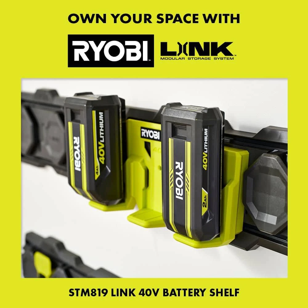 Ryobi 40V Lithium-Ion (2) 4.0 Ah Battery/4A Fast Charger Starter Kit 11 Ryobi 40V Lithium-Ion (2) 4.0 Ah Battery/4A Fast Charger Starter Kit - Image 11