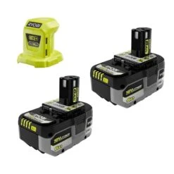 Ryobi ONE+ 18V Cordless Portable Power Source With 6.0 Ah HIGH PERFORMANCE Battery (2-Pack)