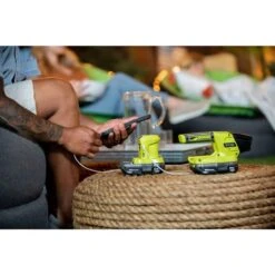 Ryobi ONE+ 18V Cordless Portable Power Source Starter Kit With 1.5 Ah Battery And Charger -Ryobi Store ryobi power tool batteries p743gcsb a0 1000