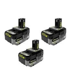 Ryobi ONE+ 18V 4.0 Ah Lithium-Ion HIGH PERFORMANCE Battery (3-Pack)