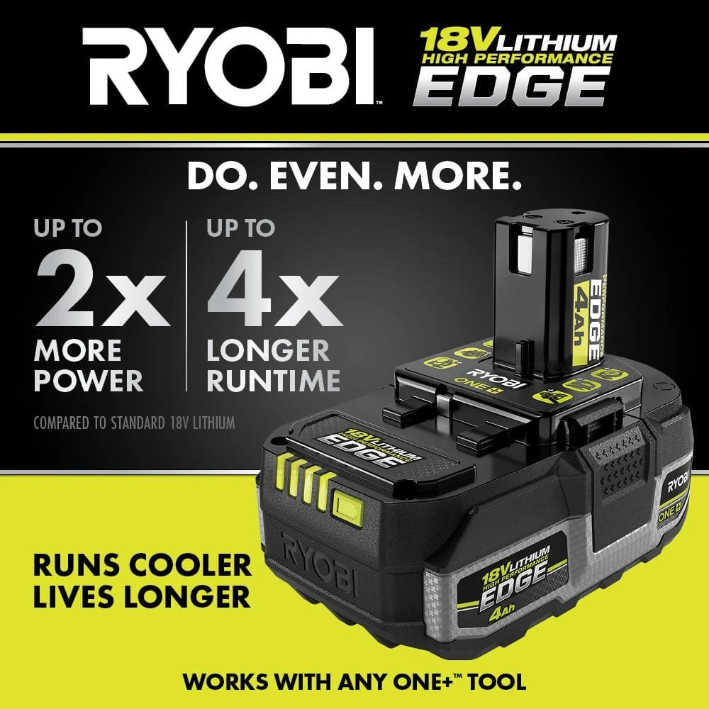 Ryobi ONE+ 18V 4.0 Ah Lithium-Ion HIGH PERFORMANCE EDGE Battery 2 Ryobi ONE+ 18V 4.0 Ah Lithium-Ion HIGH PERFORMANCE EDGE Battery - Image 2