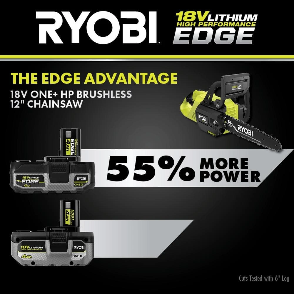 Ryobi ONE+ 18V 4.0 Ah Lithium-Ion HIGH PERFORMANCE EDGE Battery 12 Ryobi ONE+ 18V 4.0 Ah Lithium-Ion HIGH PERFORMANCE EDGE Battery - Image 12