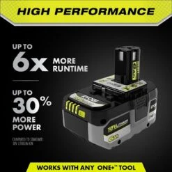 Ryobi ONE+ HP 18V HIGH PERFORMANCE Lithium-Ion 6.0 Ah Battery (2-Pack) W/ ONE+ 18V 4.0 Ah Lithium-Ion HIGH PERFORMANCE Battery -Ryobi Store ryobi power tool batteries pbp2007 pbp004 a0 1000