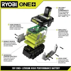 Ryobi ONE+ 18V Lithium-Ion Charger With 6.0 Ah HIGH PERFORMANCE Battery (2-Pack) -Ryobi Store ryobi power tool batteries pcg002 pbp2007 40 1000