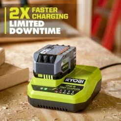 Ryobi ONE+ 18V Fast Charger With 6.0 Ah HIGH PERFORMANCE Battery (2-Pack) -Ryobi Store ryobi power tool batteries pcg004 pbp2007 1d 1000