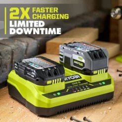 Ryobi ONE+ 18V Dual-Port Simultaneous Charger With ONE+ 18V 8.0 Ah Lithium-Ion HIGH PERFORMANCE Battery -Ryobi Store ryobi power tool batteries pcg005 pbp1008 a0 1000