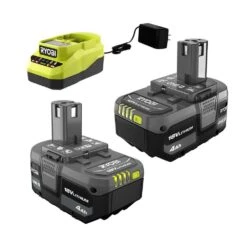 Ryobi ONE+ 18V Lithium-Ion 4.0 Ah Battery (2-Pack) And Charger Kit 28 Ryobi ONE+ 18V Lithium-Ion 4.0 Ah Battery (2-Pack) And Charger Kit -Ryobi Store ryobi power tool batteries psk006 d4 1000