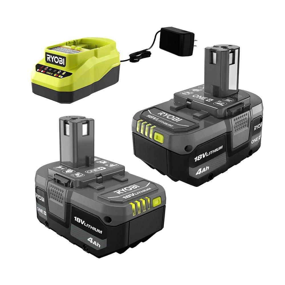 Ryobi ONE+ 18V Lithium-Ion 4.0 Ah Battery (2-Pack) And Charger Kit 14 Ryobi ONE+ 18V Lithium-Ion 4.0 Ah Battery (2-Pack) And Charger Kit - Image 14