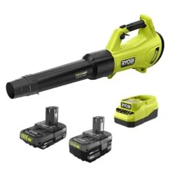Ryobi ONE+ 18V Lithium-Ion Starter Kit With 2.0 Ah Battery, 4.0 Ah Battery, Charger And FREE ONE+ HP 120 MPH 450 CFM Blower