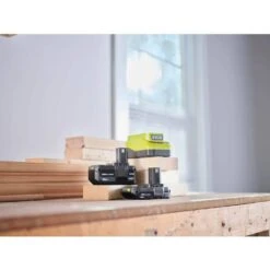 Ryobi ONE+ 18V Lithium-Ion Kit W/ 2.0 Ah Battery, 4.0 Ah Battery, Charger, LINK Wall Rails (2PK) & (2) LINK ONE+ Battery Shelf -Ryobi Store ryobi power tool batteries psk106sb stm504 stm818 stm818 a0 1000