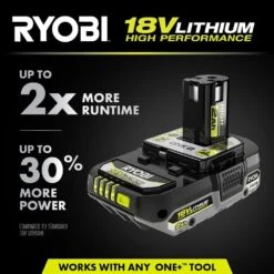 Ryobi ONE+ 18V HIGH PERFORMANCE Kit W/ (2) 4.0 Ah Batteries, 2.0 Ah Battery, Charger, & ONE+ 18” Cordless Hedge Trimmer -Ryobi Store ryobi power tool batteries psk108sb p2607btl 1d 1000