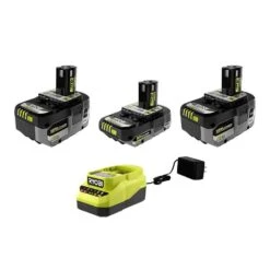 Ryobi ONE+ 18V HIGH PERFORMANCE Kit W/ (2) 4.0 Ah Batteries, 2.0 Ah Battery, Charger, & ONE+ 18” Cordless Hedge Trimmer -Ryobi Store ryobi power tool batteries psk108sb p2607btl 4f 1000